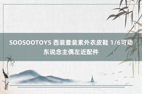 SOOSOOTOYS 西装套装素外衣皮鞋 1/6可动东说念主偶左近配件