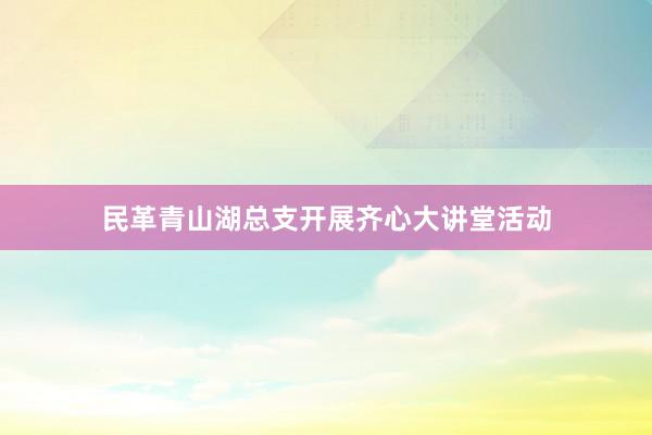 民革青山湖总支开展齐心大讲堂活动