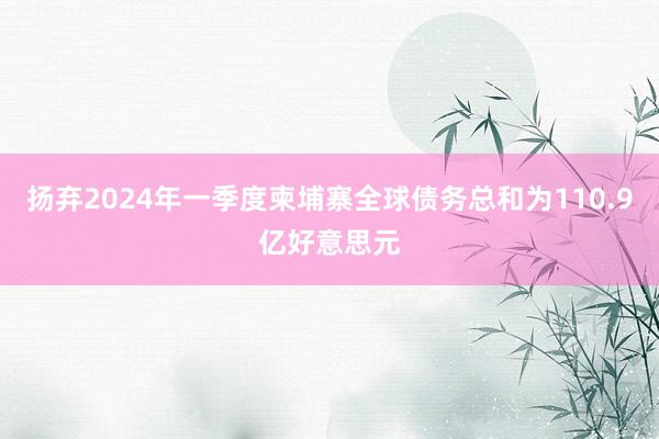 扬弃2024年一季度柬埔寨全球债务总和为110.9亿好意思元