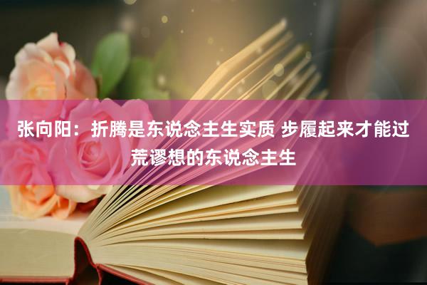 张向阳：折腾是东说念主生实质 步履起来才能过荒谬想的东说念主生